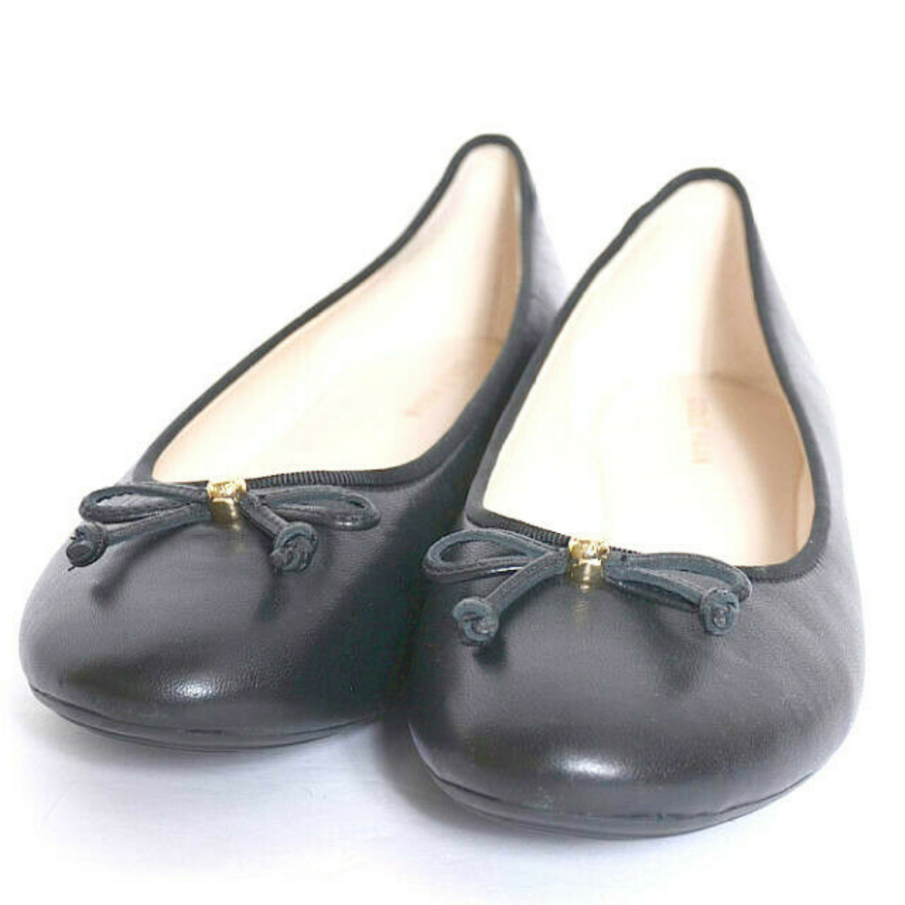 Cole Haan Black Leather Megan Ballet Flats 8.5B